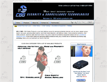 Tablet Screenshot of cbgsafetyproducts.com